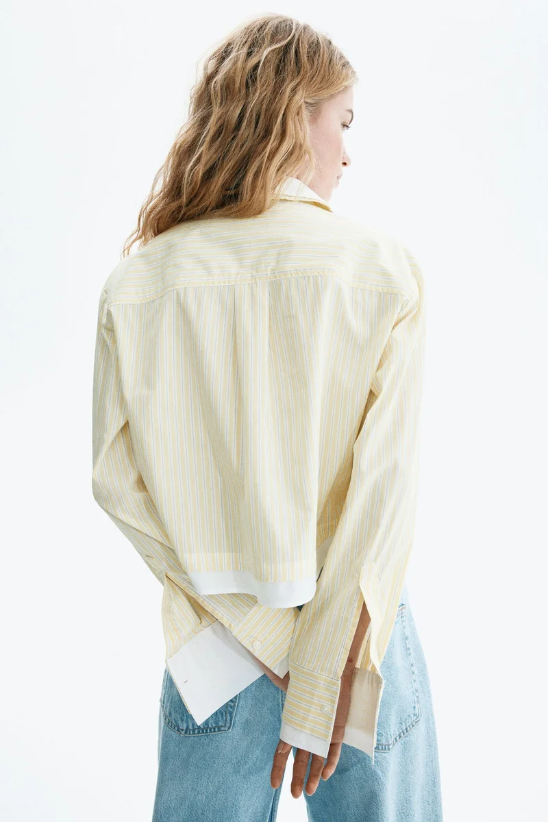 H&M Layered-look poplin shirt